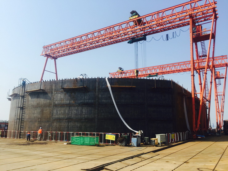 长江大桥主墩沉箱